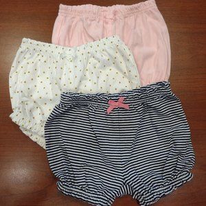 Simple Joys by Carter's Toddler Girls' Baby Bloomer Short, Pack of 3